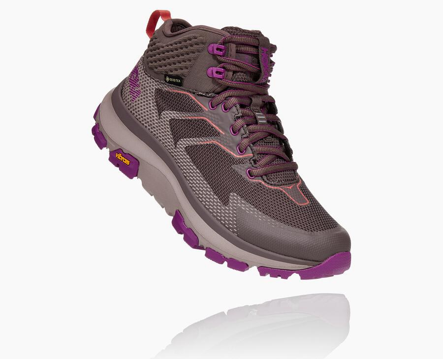 Hoka Womens Hiking Boots NZ - Hoka One One Toa Gore-Tex Purple (YTN561279)